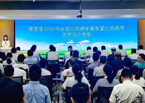 海南举行2025年全域土地综合整治暨土地超市招商推介运动