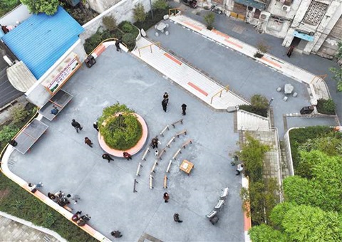 方寸之间，，装下都会温情&nbsp;&nbsp;重庆都会微型公园让市民转角遇上“小确幸”